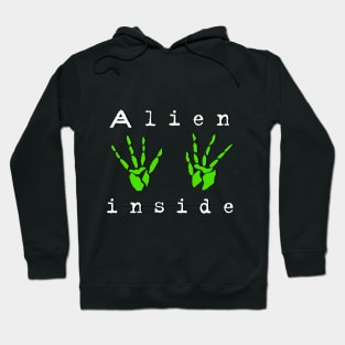 Alien inside Hoodie